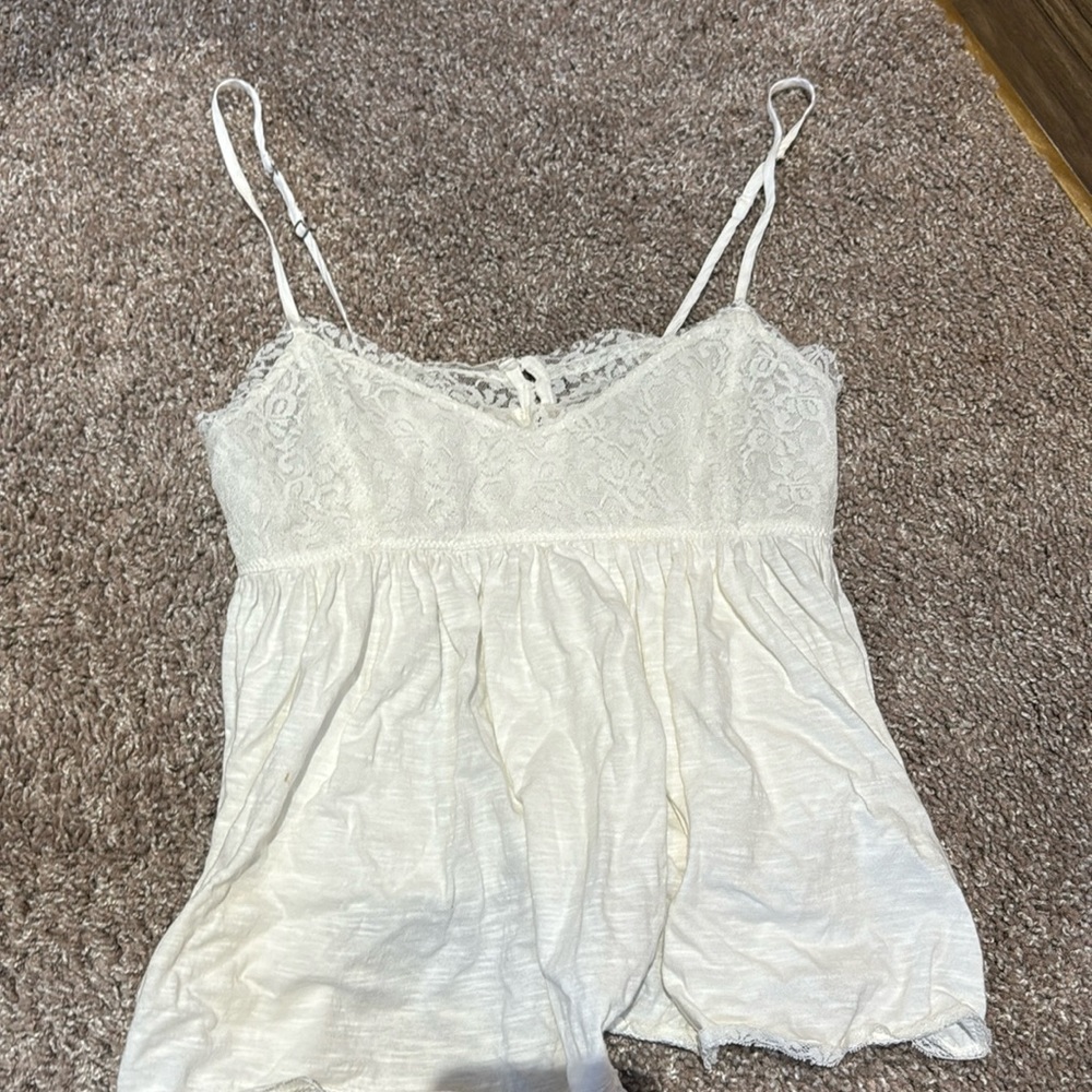 American Eagle White Crop Top